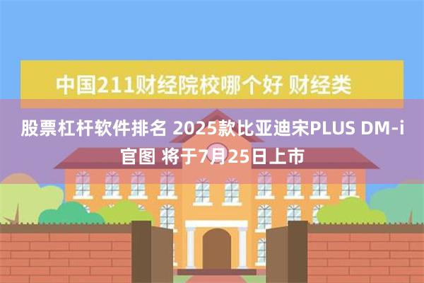 股票杠杆软件排名 2025款比亚迪宋PLUS DM-i官图 将于7月25日上市