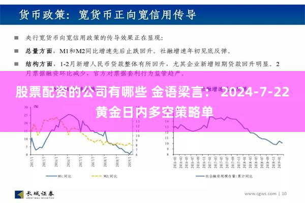 股票配资的公司有哪些 金语梁言： 2024-7-22 黄金日内多空策略单