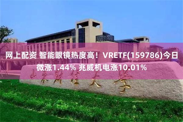 网上配资 智能眼镜热度高！VRETF(159786)今日微涨1.44% 兆威机电涨10.01%