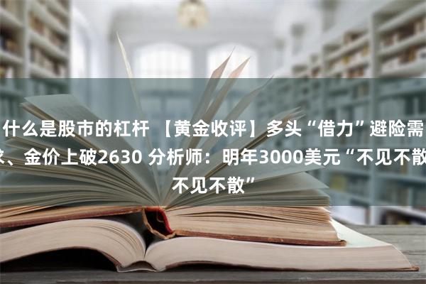 什么是股市的杠杆 【黄金收评】多头“借力”避险需求、金价上破2630 分析师：明年3000美元“不见不散”